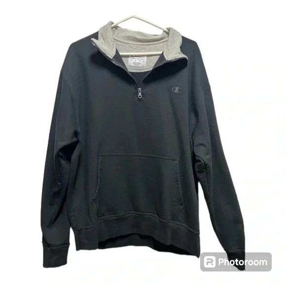 Champion Men's Authentic Powerblend Fleece 1/4 Zip Pullover - Picture 1 of 2